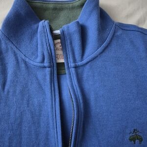 Blue Full-Zip Sweater
